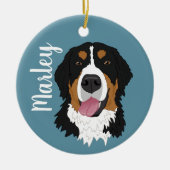 Bernese Mountain Dog Keramik Ornament (Vorne)