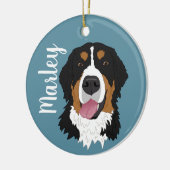 Bernese Mountain Dog Keramik Ornament (Links)