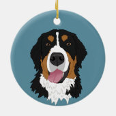 Bernese Mountain Dog Keramik Ornament (Hinten)