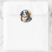 Bernese Mountain Dog Key Chain Runder Aufkleber (Tasche)