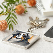 Bernese Mountain Dog Key Chain Schlüsselanhänger (Seite)