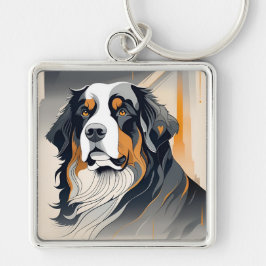 Bernese Mountain Dog Key Chain Schlüsselanhänger