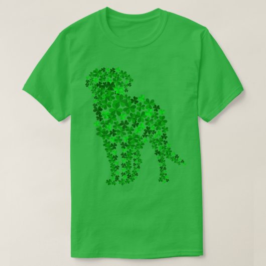 Bernese Mountain Dog Kleeblatt Leaf St Patrick Day T-Shirt (Design vorne)