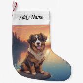 Bernese Mountain Dog Kleiner Weihnachtsstrumpf (Vorderseite)