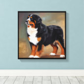 Bernese Mountain Dog Leinwanddruck (Insitu (Holzboden))