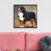 Bernese Mountain Dog Leinwanddruck (Insitu (Wohnzimmer))