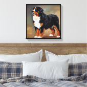 Bernese Mountain Dog Leinwanddruck (Insitu (Schlafzimmer))