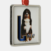 Bernese Mountain Dog Liebe Ornament Aus Metall (Rechts)