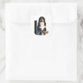 Bernese Mountain Dog Liebe Quadratischer Aufkleber (Tasche)
