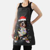 Bernese Mountain Dog Lights Weihnachtsmatte Schürze (InSitu)