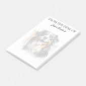Bernese Mountain Dog Lover Monogrammed Dog Post-it Klebezettel (angewinkelt)