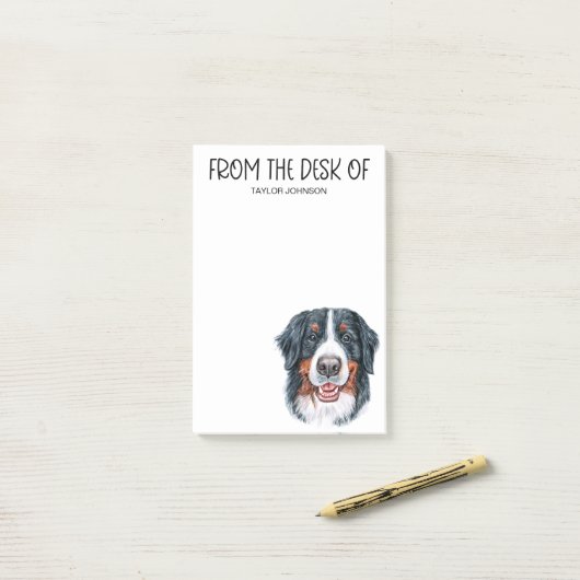 Bernese Mountain Dog Lover Post-it Notes Klebezettel (Auf Schreibtisch)