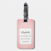 Bernese Mountain Dog Luggage Tags Gepäckanhänger (Rückseite vertikal)