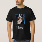 Bernese Mountain Dog Male Face with Name T-Shirt T-Shirt (Vorderseite)