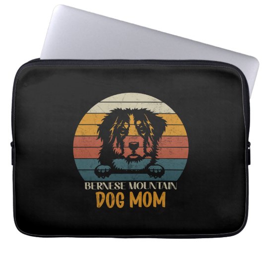 Bernese Mountain Dog Mama, Berner Hundemutter Laptopschutzhülle (Vorderseite)