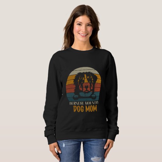 Bernese Mountain Dog Mama, Berner Hundemutter Sweatshirt (Vorne ganz)