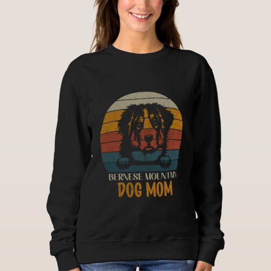 Bernese Mountain Dog Mama, Berner Hundemutter Sweatshirt (Vorderseite)