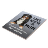 Bernese Mountain Dog Mama Fliese (Seite)