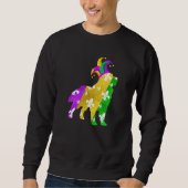 Bernese Mountain Dog Mardi Gras Carnivals Funny Pu Sweatshirt (Vorderseite)