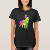 Bernese Mountain Dog Mardi Gras Carnivals Funny Pu T-Shirt (Vorderseite)