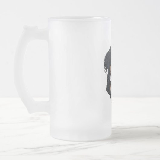 Bernese Mountain Dog Mattglas Bierglas (Links)