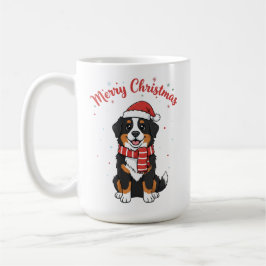 Bernese Mountain Dog Merry Christmas Doodle Kaffeetasse