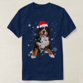 Bernese Mountain Dog Merry Christmas Winter Snow G T-Shirt (Design vorne)