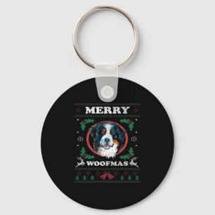 Bernese Mountain Dog Merry Woofmas Christmas Dog G Schlüsselanhänger