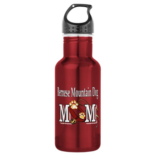 Bernese Mountain Dog MOM Edelstahlflasche (Vorderseite)