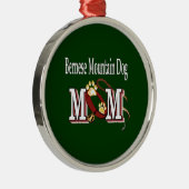 Bernese Mountain Dog MOM Silbernes Ornament (Rechts)