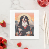 Bernese Mountain Dog Mount Fuji Serviette (Beispiel)