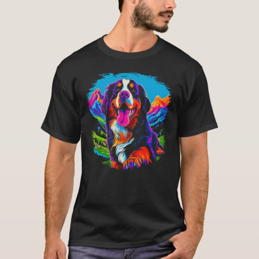 Bernese Mountain Dog Mountain T-Shirt (Vorderseite)
