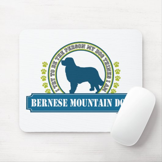 Bernese Mountain Dog Mousepad (Mit Mouse)