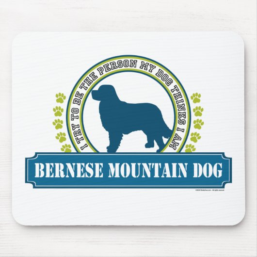 Bernese Mountain Dog Mousepad (Vorne)