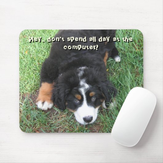 Bernese Mountain Dog Mousepad (Mit Mouse)
