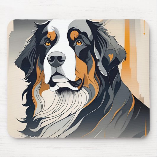 Bernese Mountain Dog Mousepad (Vorne)