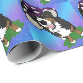 Bernese Mountain Dog Mushroom Cap Geschenkpapier (Rolleneckpunkt)