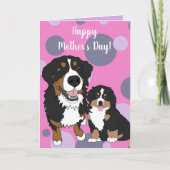Bernese Mountain Dog Muttertag Karte (Vorderseite)
