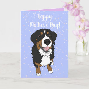 Bernese Mountain Dog Muttertag Karte