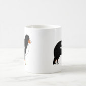Bernese Mountain Dog Name Silhouette Rost Kaffeetasse (Mittel)