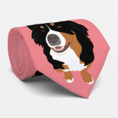 Bernese Mountain Dog Neck Tie Krawatte (Gerollt)