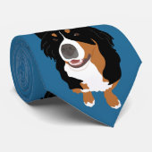 Bernese Mountain Dog Neck Tie Krawatte (Gerollt)