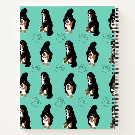 Bernese Mountain Dog Notizblock (Rückseite)