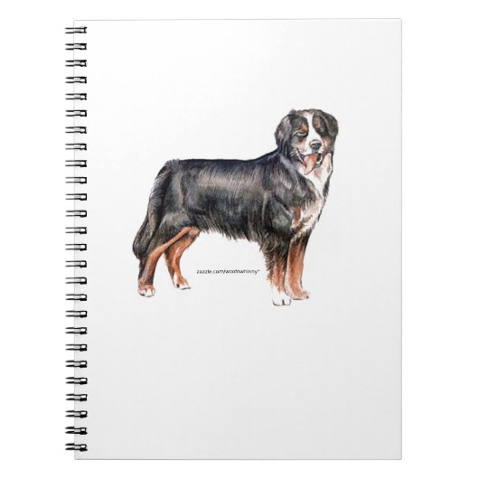 Bernese Mountain Dog Notizblock (Vorderseite)