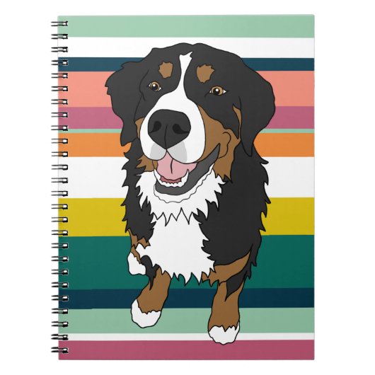 Bernese Mountain Dog Notizblock (Vorderseite)