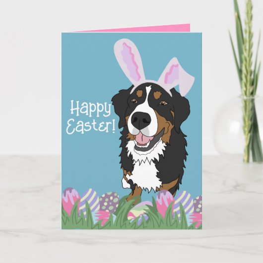 Bernese Mountain Dog Oaster Feiertagskarte (Vorderseite)