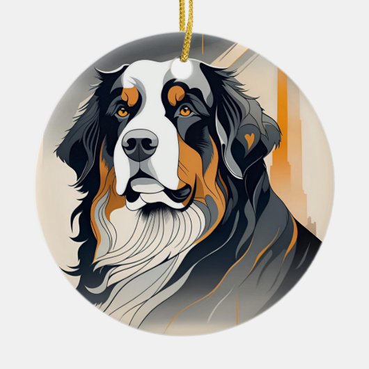 Bernese Mountain Dog Ornament (Vorne)