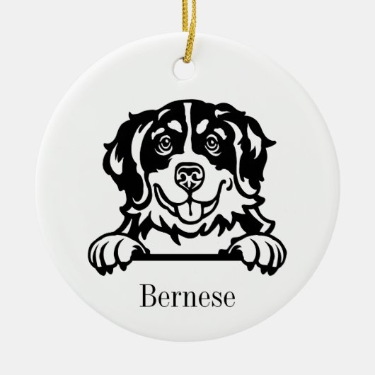 Bernese Mountain Dog Ornament (Vorne)