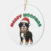 Bernese Mountain Dog Ornament: Frohe Wölfe Keramik Ornament (Links)
