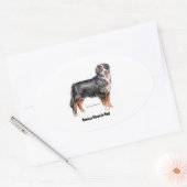 Bernese Mountain Dog Ovaler Aufkleber (Umschlag)
